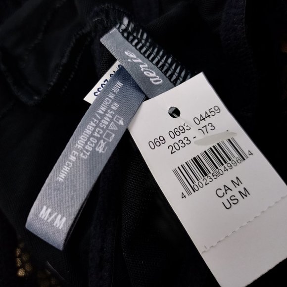 AERIE Bra Romantic Lace Plunge Bralette Black Sz M - Picture 5 of 5